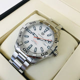 Tag Heuer Aquaracer Calibre 5 Automatic White Dial Silver Steel Strap Watch for Men - WAY2013.BA0927 Authentic Buy Shop Now