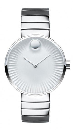 Movado Edge Silver Dial Silver Steel Strap Watch for Women - 3680012 Authentic Buy Shop Now