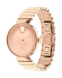 Movado Edge Rose Gold Dial Rose Gold Steel Strap Watch for Women - 3680013 Authentic Buy Shop Now