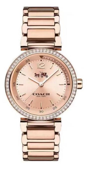 Coach Sports Rose Gold Dial Rose Gold Steel Strap Watch for Women - 14502200 Authentic Buy Shop Now