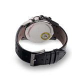 Hugo Boss Rafale Chronograph Grey Dial Black Leather Strap Watch For Men - HB1513445 Authentic Buy Shop Now