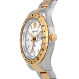 Versace Hellenyium GMT Silver Dial Two Tone Steel Strap Watch for Men - V11030015 Authentic Buy Shop Now