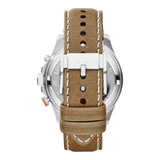 Fossil Wakefield Chronograph Cream Dial Brown Leather Strap Watch for Men - CH2951 Authentic Buy Shop Now