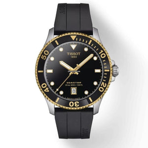 Tissot Seastar 1000 Black Dial Black Rubber Strap Watch For Men - T120.410.27.051.00 Authentic Buy Shop Now
