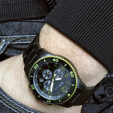 Marc Jacobs Rock Chronograph Black Dial Black Steel Strap Watch for Men - MBM5026 Authentic Buy Shop Now
