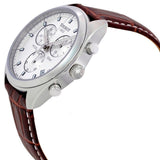 Tissot PR 100 Chronograph Silver Dial Brown Leather Strap Watch for Men - T101.417.16.031.00 Authentic Buy Shop Now