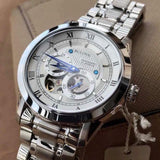 Bulova BVA Series Dual Aperture Silver Dial Silver Steel Strap Watch for Men - 96A118 Authentic Buy Shop Now