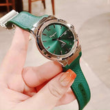 Salvatore Ferragamo F-80 Classic Green Dial Green Leather Strap Watch for Men - SFDT00519 Authentic Buy Shop Now