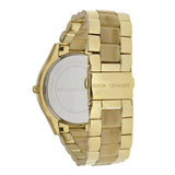 Michael Kors Slim Runway Gold Dial Two Tone Gold Strap Watch for Women - MK4285 Authentic Buy Shop Now