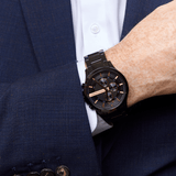 Armani Exchange Hampton Chronograph Black Dial Black Steel Strap Watch For Men - AX2164 Authentic Buy Shop Now