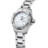 Tag Heuer Aquaracer Diamonds Mother of Pearl Dial Silver Steel Strap Watch for Women - WBD131B.BA0748 Authentic Buy Shop Now