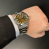 Tag Heuer Aquaracer Calibre 5 Automatic Sunray Brown Dial Silver Steel Strap Watch for Men - WAY2018.BA0927 Authentic Buy Shop Now