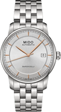Mido Baroncelli III Automatic Silver Dial Silver Steel Strap Watch For Women - M7600.4.10.1 Authentic Buy Shop Now