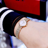 Tissot Lovely Mother of Pearl Dial Rose Gold Steel Strap Watch for Women - T140.009.33.111.00 Authentic Buy Shop Now