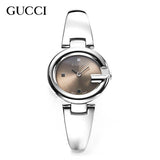 Gucci Guccissima Quartz Diamonds Brown Dial Silver Steel Strap Watch For Women - YA134503 Authentic Buy Shop Now