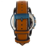 Fossil Grant Chronograph Blue Dial Brown Leather Strap Watch for Men - FS5151 Authentic Buy Shop Now