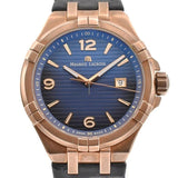 Maurice Lacroix Aikon Date Limited Edition Blue Dial Blue Leather Strap Watch For Men - AI1028-BRZ01-420-1 Authentic Buy Shop Now