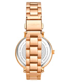 Michael Kors Charley Three-Hand Analog Rose Gold Dial Rose Gold Steel Strap Watch for Women - MK4400 Authentic Buy Shop Now