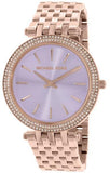 Michael Kors Darci Purple Dial Rose Gold Steel Strap Watch for Women - MK3400 Authentic Buy Shop Now
