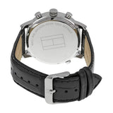 Tommy Hilfiger Harrison Chronograph Black Dial Black Leather Strap Watch for Men - 1790875 Authentic Buy Shop Now