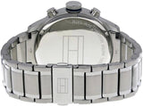 Tommy Hilfiger Trent Chronograph Blue Dial Silver Steel Strap Watch for Men - 1791053 Authentic Buy Shop Now