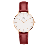 Daniel Wellington Classic Suffolk White Dial Brown Leather Strap Watch For Men - DW00100122 Authentic Buy Shop Now