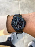 Tommy Hilfiger London Chronograph Black Dial Black Steel Strap Watch for Men - 1791529 Authentic Buy Shop Now