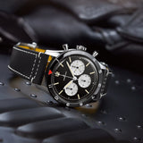 Breitling Avi Ref. 765 1964 Re Edition Black Dial Black Leather Strap Watch for Men - AB09451A1B1X1 Authentic Buy Shop Now
