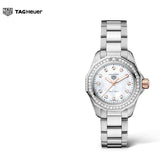 Tag Heuer Aquaracer Professional 200 Quartz Diamonds Mother of Pearl Dial Silver Steel Strap Watch for Women - WBP1451.BA0622 Authentic Buy Shop Now