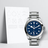 Tudor Black Bay Automatic Blue Dial Silver Steel Strap Watch for Men - M79540-0004 Authentic Buy Shop Now