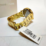 Michael Kors Corey Three Hand Black Dial Gold Steel Strap Watch for Women - MK7345 Authentic Buy Shop Now