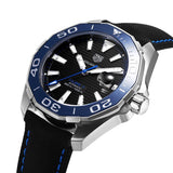 Tag Heuer Aquaracer Calibre 5 Automatic Black Dial Black Nylon Strap Watch for Men - WAY201C.FC6395 Authentic Buy Shop Now