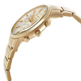 Emporio Armani Renato Chronograph White Dial Gold Steel Strap Watch For Men - AR11332 Authentic Buy Shop Now