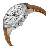 Fossil Grant Chronograph White Dial Brown Leather Strap Watch for Men - FS5060 Authentic Buy Shop Now
