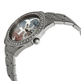 Guess G Twist Diamonds Silver Dial Silver Steel Strap Watch For Women - W1201L1 Authentic Buy Shop Now