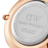 Daniel Wellington Classic Petite Durham Black Dial Brown Leather Strap Watch For Women - DW00100166 Authentic Buy Shop Now