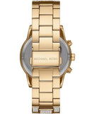 Michael Kors Ritz Three-Hand Glitz Crystals Gold Dial Gold Steel Strap Watch for Women - MK6747 Authentic Buy Shop Now