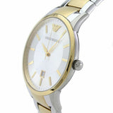 Emporio Armani Renato Silver Dial Two Tone Steel Strap Watch For Men - AR2449 Authentic Buy Shop Now