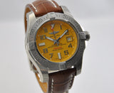 Breitling Avenger 11 Seawolf Stainless Steel Cobra Yellow Dial Mens Watch - A1733110/I519/434X Authentic Buy Shop Now