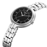 Tissot T Trend Flamingo Black Dial Silver Steel Strap Watch For Women - T094.210.11.051.00 Authentic Buy Shop Now