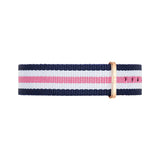 Daniel Wellington Classic South Hampton White Dial Two Tone Nylon Strap Watch For Women - DW00100034 Authentic Buy Shop Now