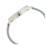 Tommy Hilfiger Brooke Silver Dial Blue Leather Strap Watch for Women - 1782023 Authentic Buy Shop Now