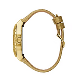 Guess Limelight Quartz Gold Dial Gold Leather Strap Watch For Women - W0775L13 Authentic Buy Shop Now