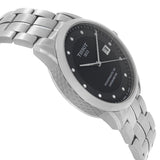 Tissot T Classic Luxury Powermatic 80 Black Dial Silver Steel Strap Watch For Men - T086.408.11.056.00 Authentic Buy Shop Now