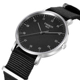 Tissot Everytime Medium Black Dial Black NATO Strap Watch For Men - T109.410.17.077.00 Authentic Buy Shop Now