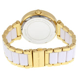 Michael Kors Parker White Dial Two Tone Steel Strap Watch for Women - MK6313 Authentic Buy Shop Now