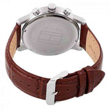 Tommy Hilfiger Kane Chronograph White Dial Brown Leather Strap Watch for Men - 1791400 Authentic Buy Shop Now