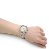 Michael Kors Bradshaw Chronograph White Dial Two Tone Steel Strap Watch For Women - MK7258 Authentic Buy Shop Now