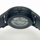 Emporio Armani Meccanico Automatic Black Dial Black Leather Strap Watch For Men - AR60042 Authentic Buy Shop Now