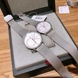 Calvin Klein Minimal White Dial Silver Mesh Bracelet Watch for Women - K3M52152 Authentic Buy Shop Now